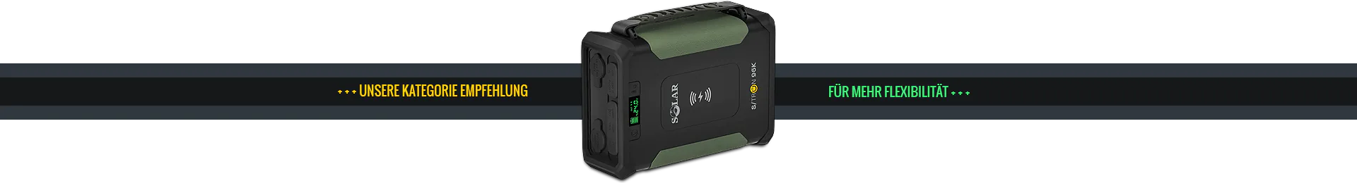 Immer voll geladen sein