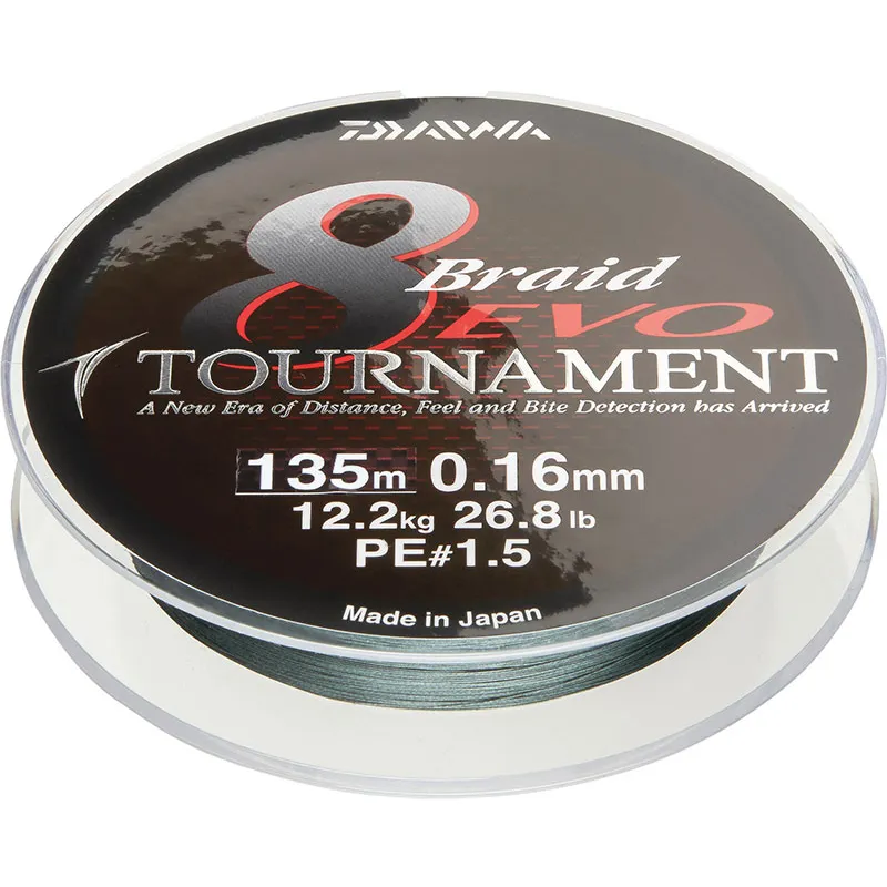 Daiwa Tournament 8 Braid evo 0,20mm 18,0kg 300m multi Colour trenzado era cuerda