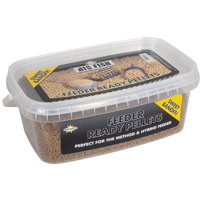 Dynamite Karpfen Pellets Sweet Banoffi - 1,2kg Feeder Ready Für Method & Hybrid