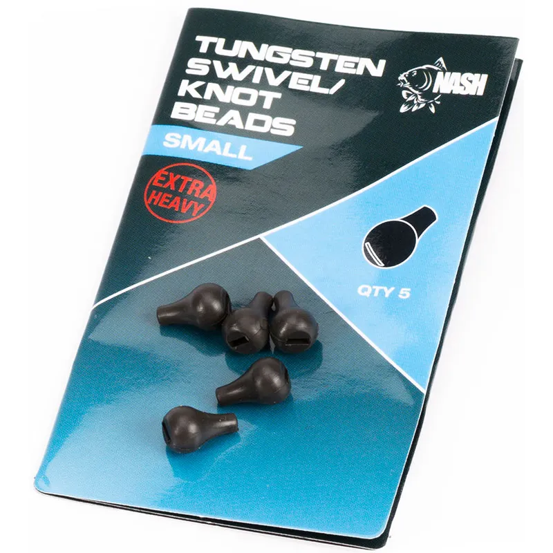 Nash Tungsten Swivel/Knot Bead Large, für Profis KL Angelsport