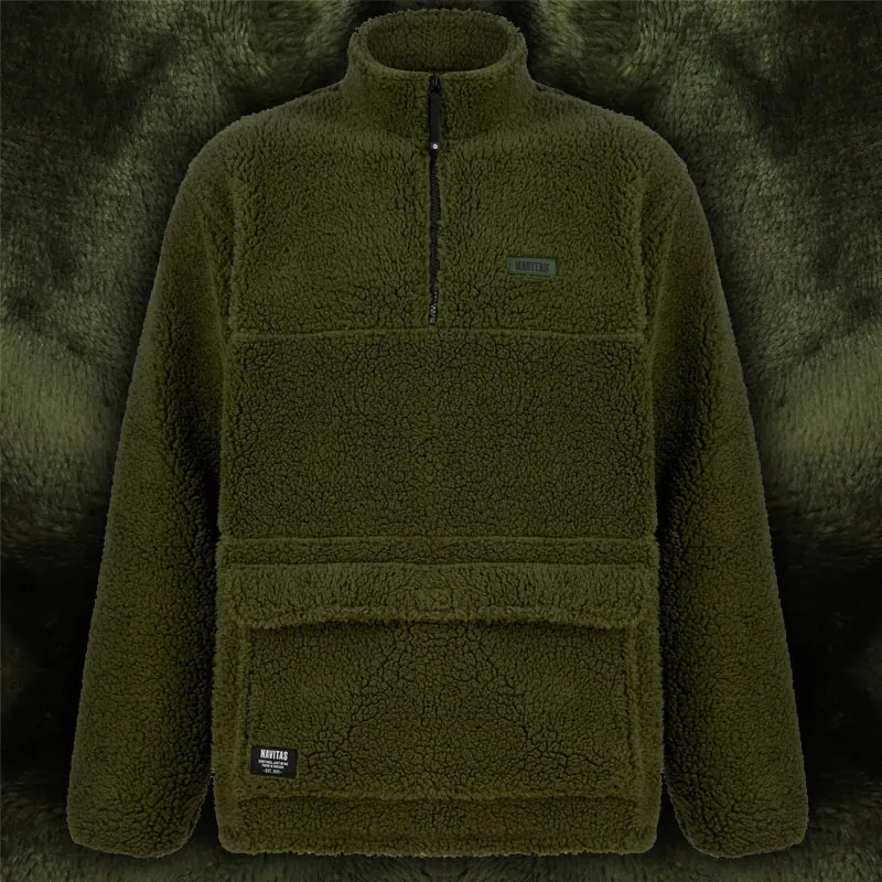Navitas Sherpa Pullover Green M Angelshop fur Profis KL Angelsport