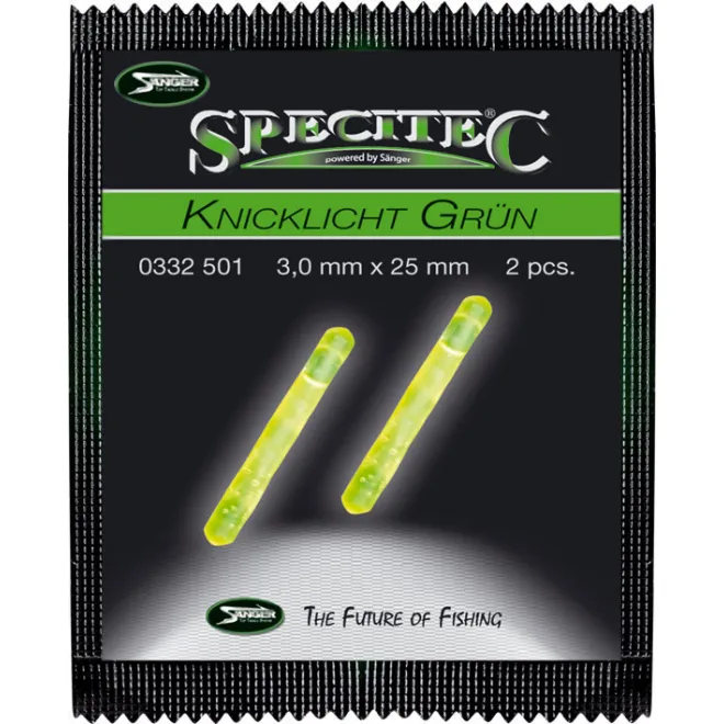 Specitec Knicklicht Grün - 3 x 25 mm - 2 Stk