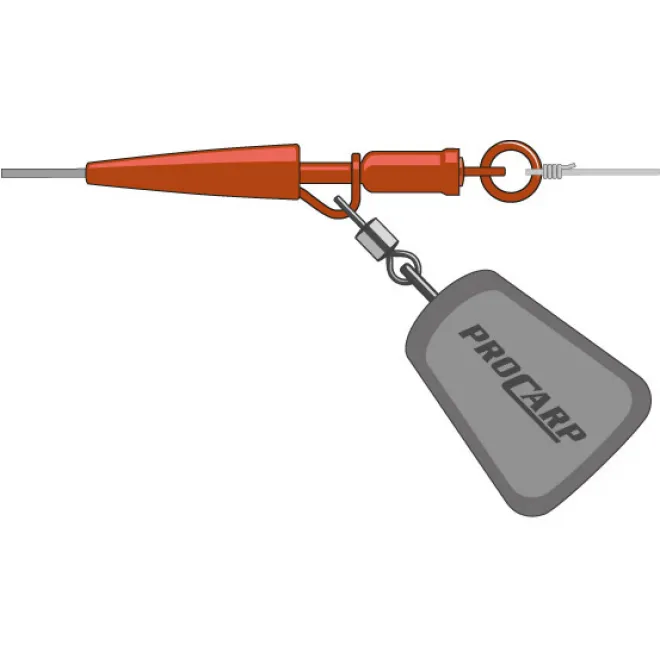 Pro Carp SmartRig Fixed-D Lead Clip Set - Sand