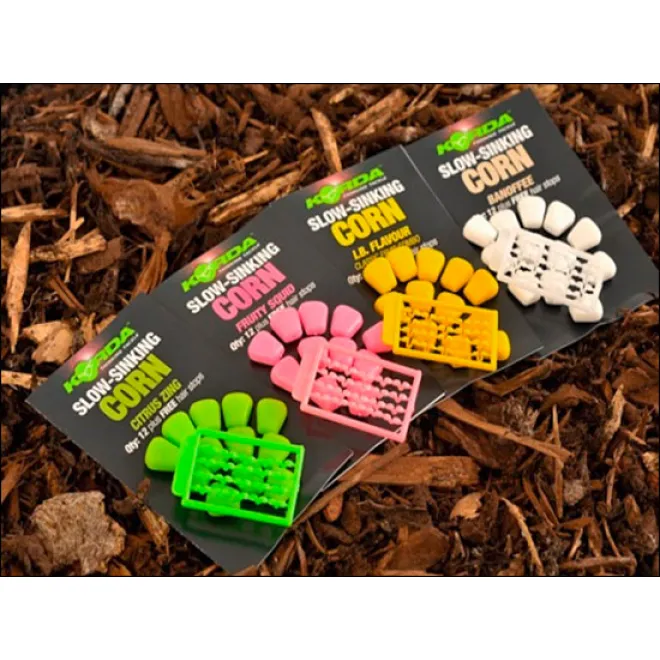 Korda Fake Food Slow Sinking Corn - Fruity Squid Pink