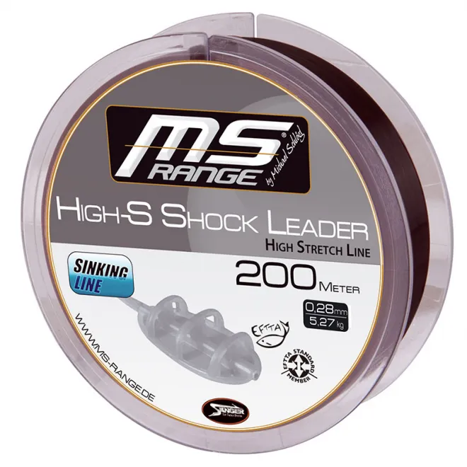 MS-Range High-S Shock Leader 200 m - 0,30 mm - 6,08 kg