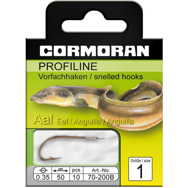 Cormoran Profiline Vorfach mit Aalhaken 200 B - Gr 1 - 0,35 mm