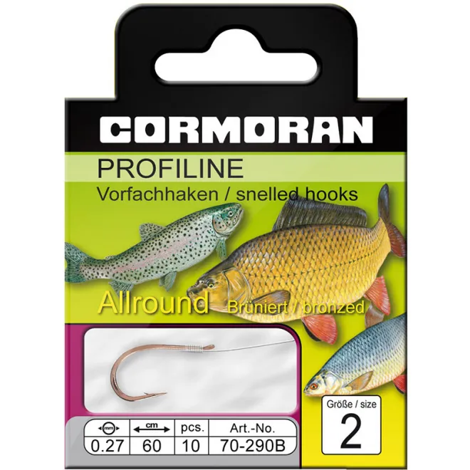 Cormoran Profiline Vorfach mit Allroundhaken 290 B - Gr 12 - 0,18 mm