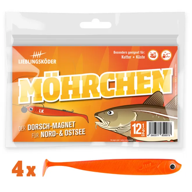 Lieblingsköder 12,5 cm - Möhrchen