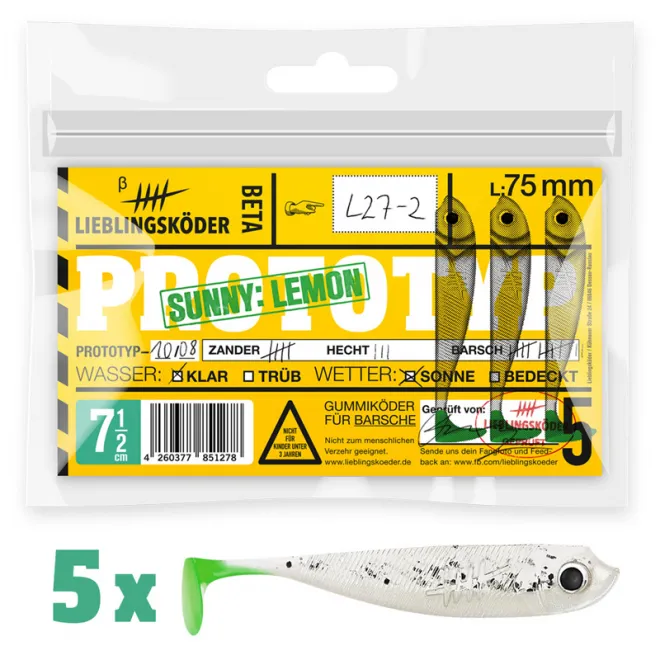 Lieblingsköder 7,5 cm - Sunny Lemon