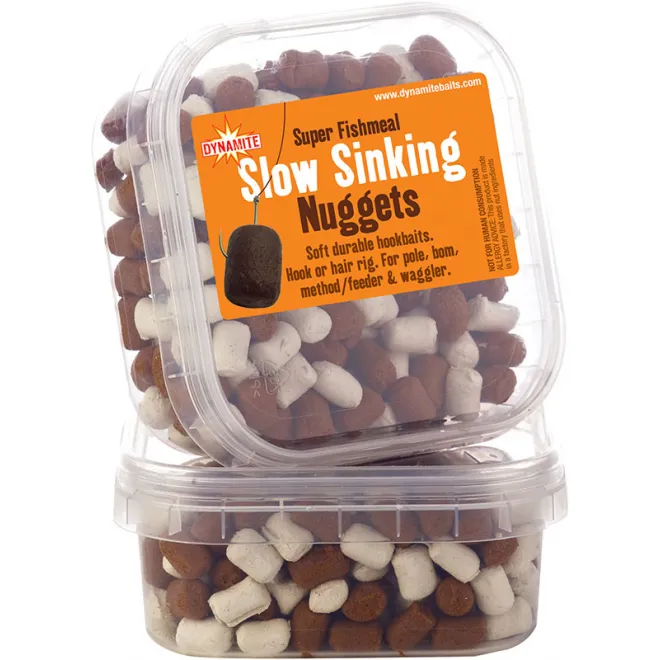 Dynamite Baits Super Fishmeal Slow Sinking Nuggets - White/Brown