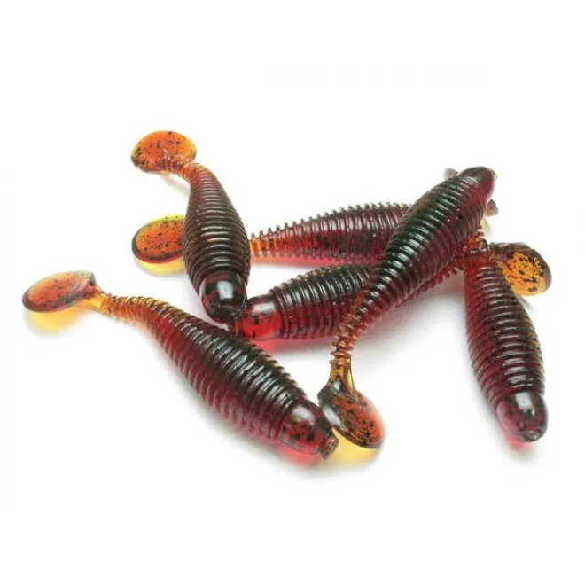 Lunker City Grubster 2,75`` - Motoroil Pepper