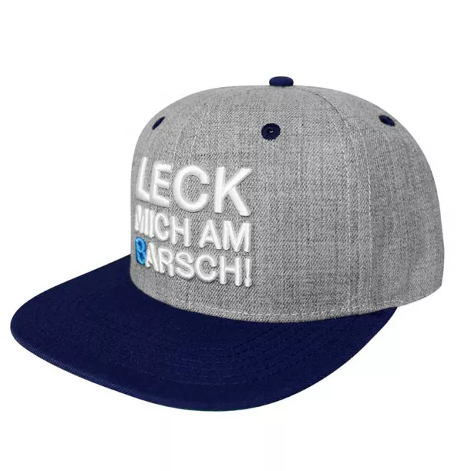 #LMAB Snapback Cap "Leck mich am Barsch" Grey/Navy