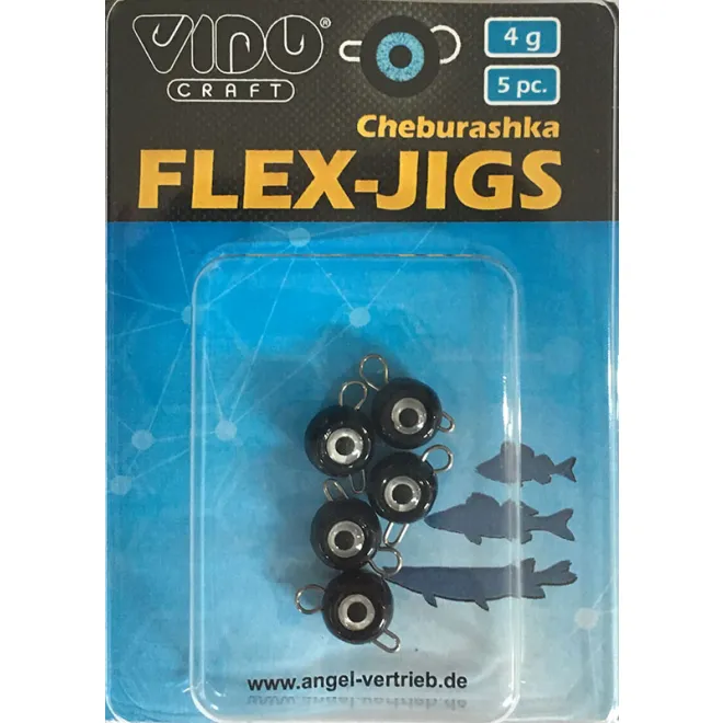 Seox Flexjig Mit Augen - Schwarz - 20 g