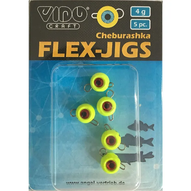 Seox Flexjig Mit Augen - Gelb - 20 g