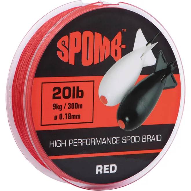 Spomb High Performance Spod Braid Red 300 m 20 lb 0,18 mm