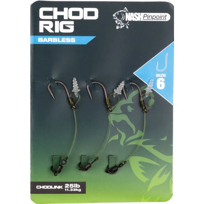 Nash Chod Rig Size 6 Barbless