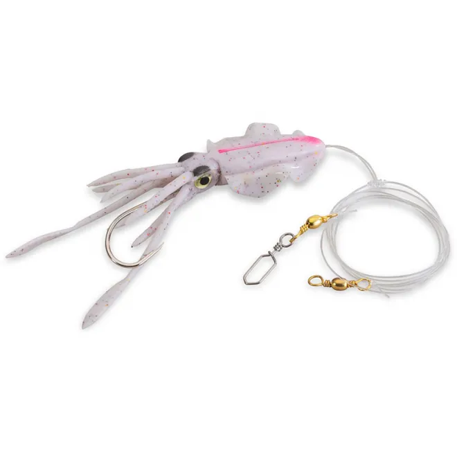 Aquantic Octo Leader Rig White Spotted Pink