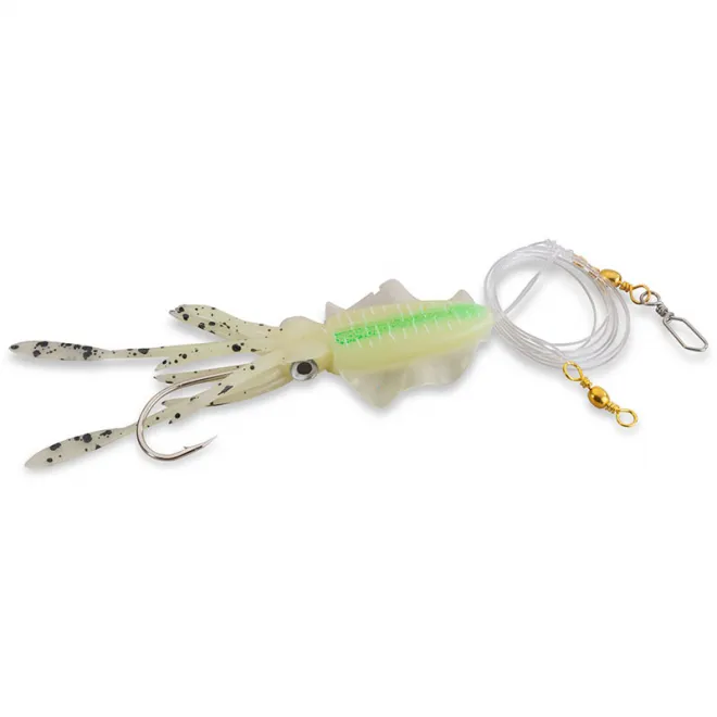 Aquantic Octo Leader Rig Chartreuse Luminous