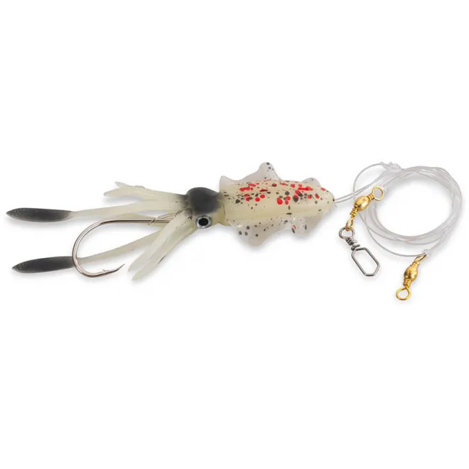 Aquantic Octo Leader Rig Black Spotted Luminous