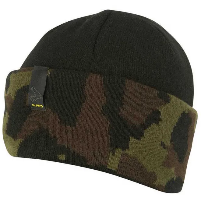 Avid Black and Camo Beanie