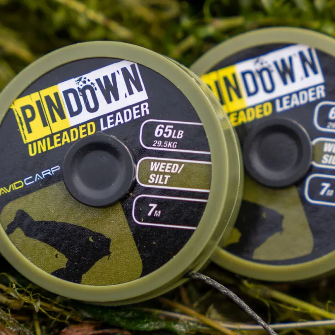 Avid Carp Pin Down Unleaded Leader 65 lb Weed/Silt 7m
