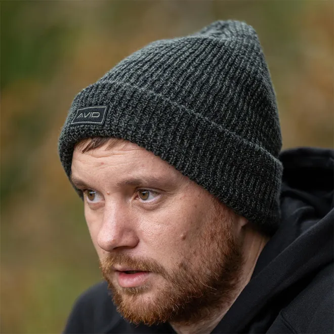 Avid Carp Marl Knit Beanie Green