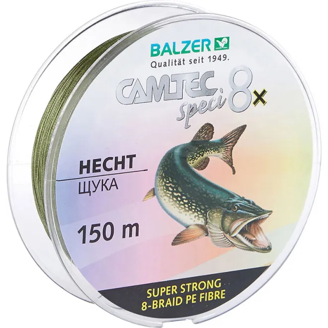 Balzer Camtec Speci 8x Hecht 0,20 mm 150 m 13,5 kg Dunkelgrün