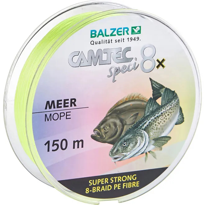 Balzer Camtec Speci 8x Meer 0,21 mm 150 m 14,0 kg Gelb