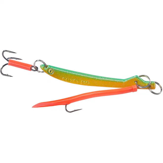 Balzer Torsk Pilker mit Gummi Makk Motoroil Grün 100g