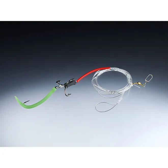 Balzer 71° North Spezi Überbeißer System mit Gummimakk Fluo 170cm 1,2mm