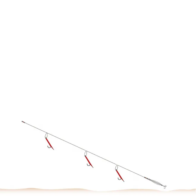 Balzer 71° North Gummi Makk System Japanrot 5/0