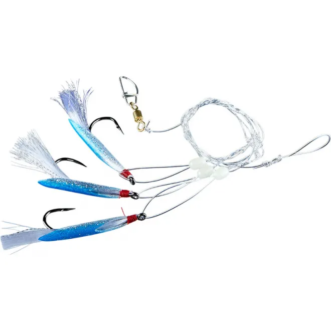 Balzer 71° North Cod-/Coalfish System Blau 3 Haken 6/0