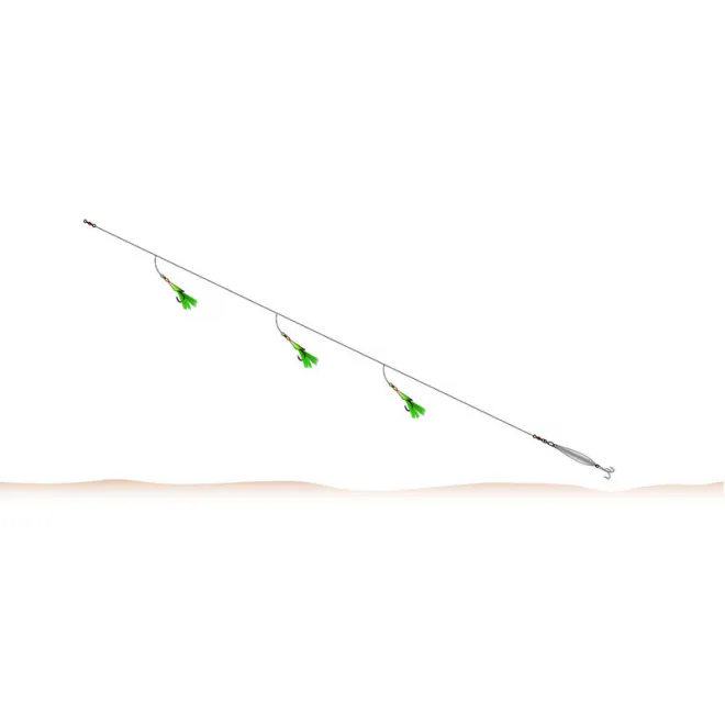 Balzer 71° North Cod-/Coalfish System Grün 3 Haken