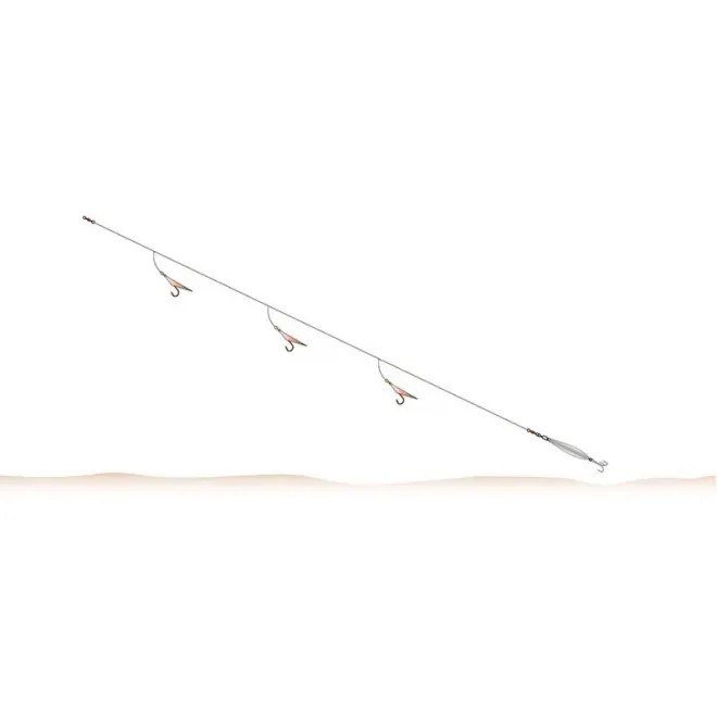 Balzer 71° North Cod-/Coalfish System Echte Fischhaut 3 Haken 7/0