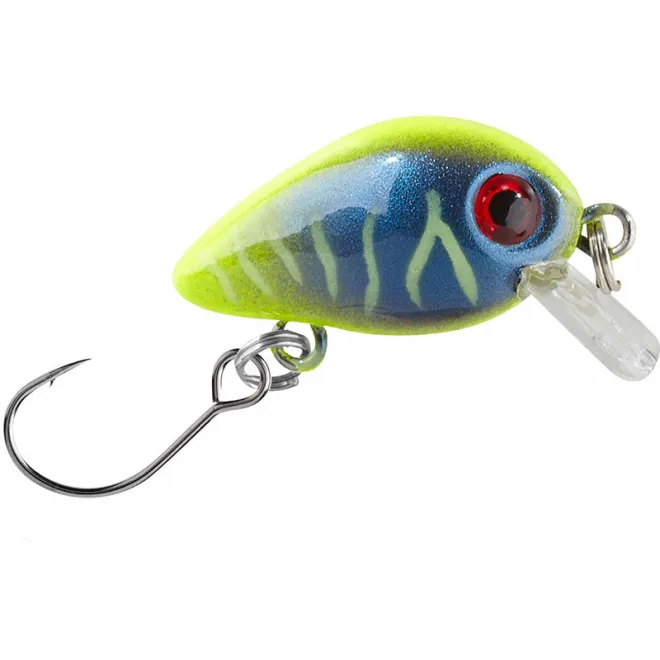 Balzer Trout Attack Wobbler Trout Crank 3 cm 2 g Gelb-Blau 