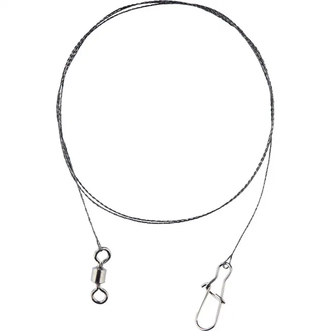 Balzer Shirasu Tungsten Rig Snap + Wirbel 35 cm 7 kg