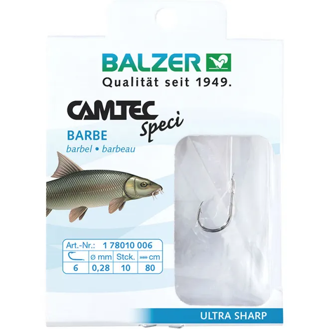 Balzer Camtec Speci Barbe 80 cm #10 0,24 mm