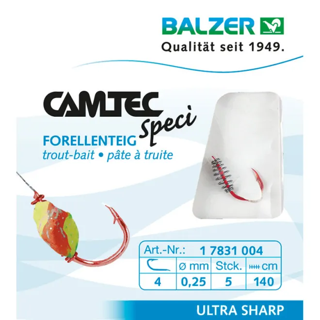 Balzer Camtec Speci Trout Dough Red 130 cm #4