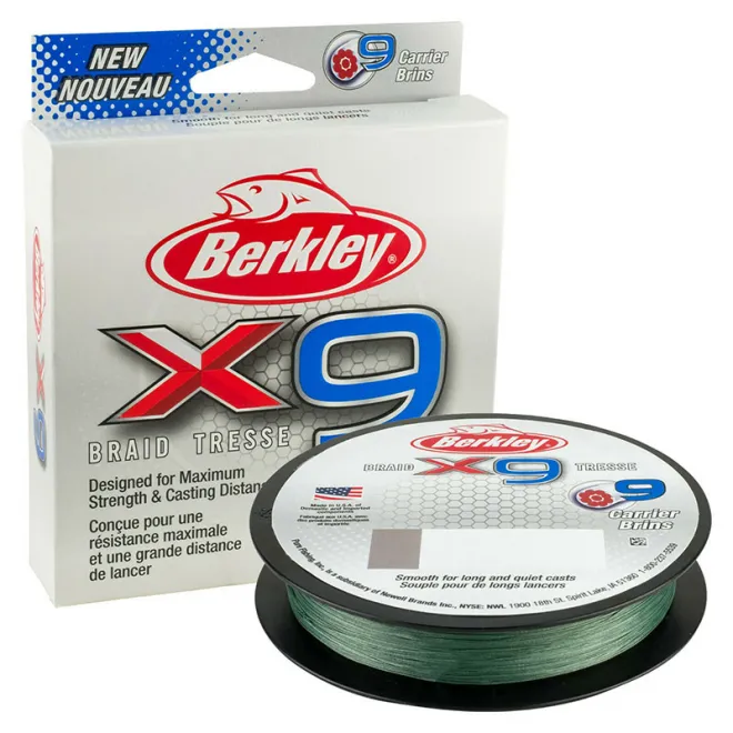 Berkley X9 Braid 0,14 mm 14,2 kg 150 m Low Vis Green