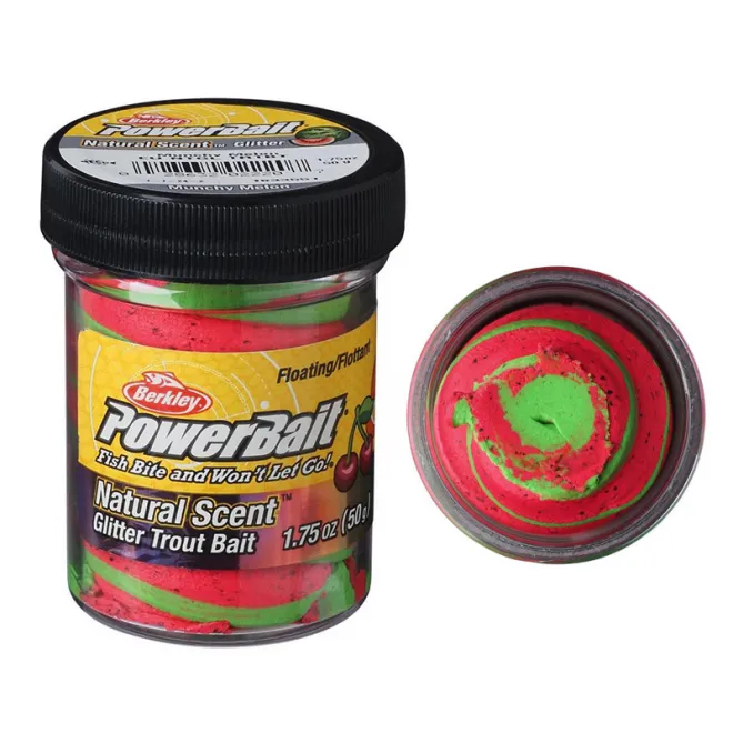Berkley Powerbait Trout Bait Floating Natural EU Glitter Fruits 50 g Munchy Melon