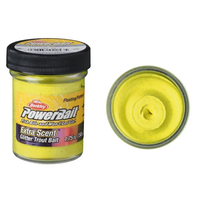 Berkley Powerbait Trout Bait Floating Natural EU Glitter 50 g Corn