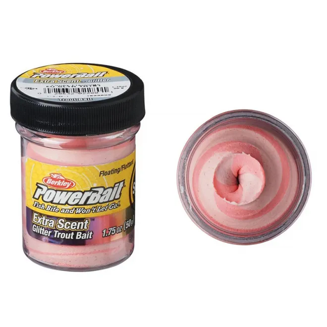 Berkley Powerbait Trout Bait Floating Natural EU Glitter Swirls 50 g Funky Flamingo