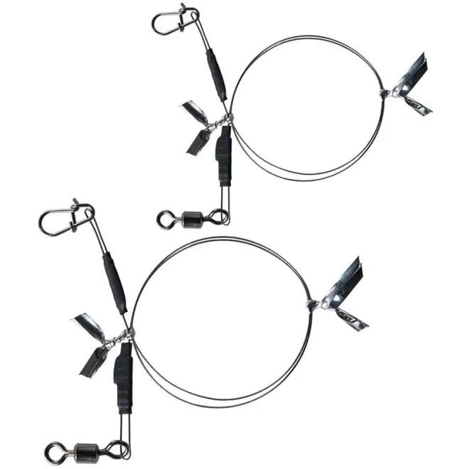 BKK 7x7 Wire Leader-Allround Duolock Snap 25 cm 30 kg