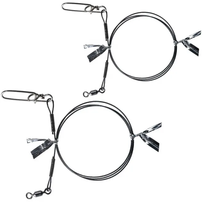 BKK 7x7 Wire Leader-HD Pike Snap 40 cm 30 kg