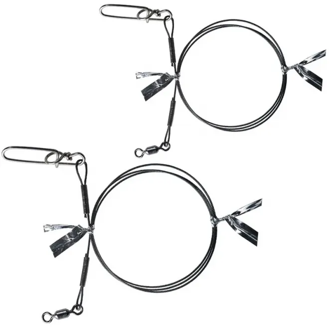 BKK 7x7 Wire Leader-HD Pike Snap 40 cm 18 kg