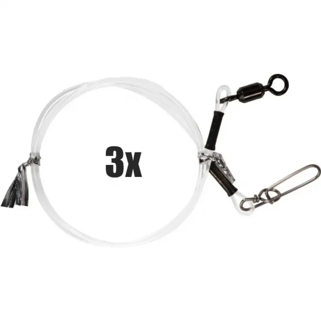 BKK Fluorocarbon Leader-HD Pike Snap 50 cm 90 lb