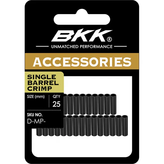 BKK Single Barrel Crimp Matte Black 10 mm x 0,1 mm