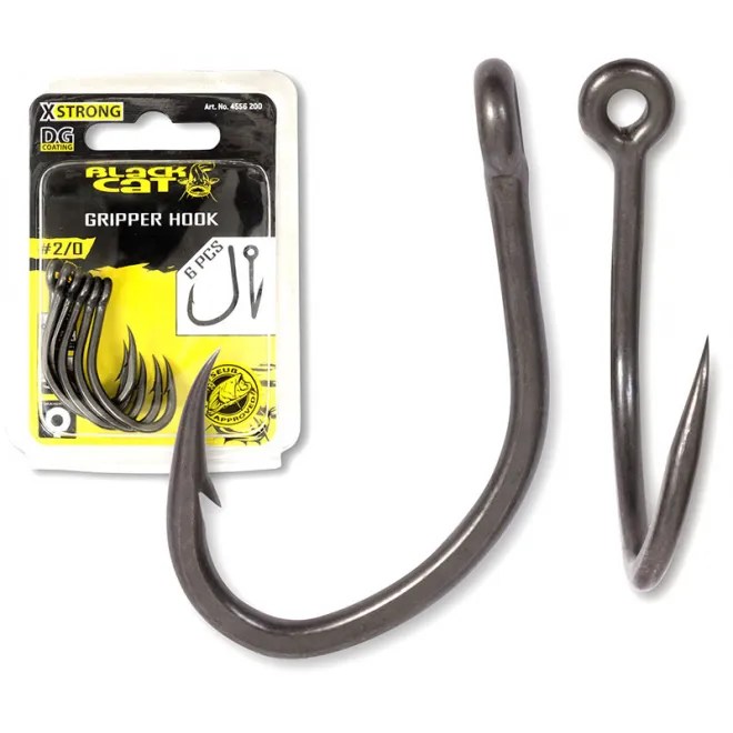 Black Cat Grippa Haken DG Coating 2/0