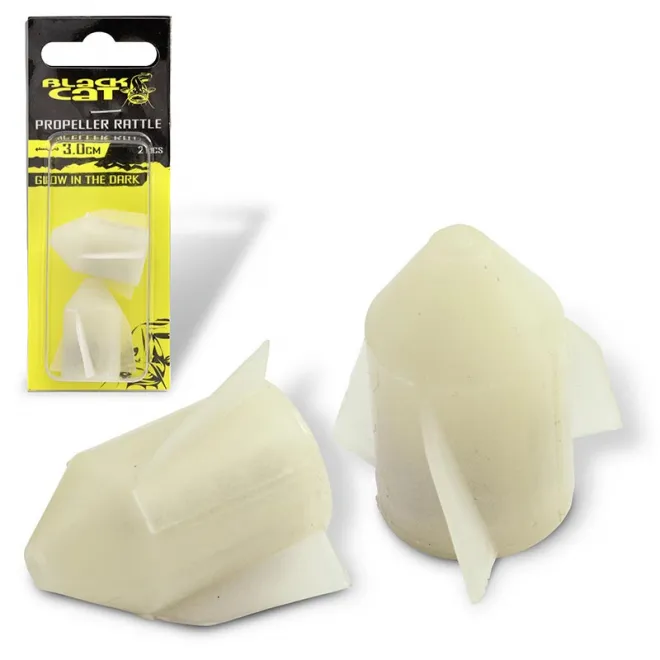 Black Cat Propeller-Rasseln 2,4 cm Glow In The Dark
