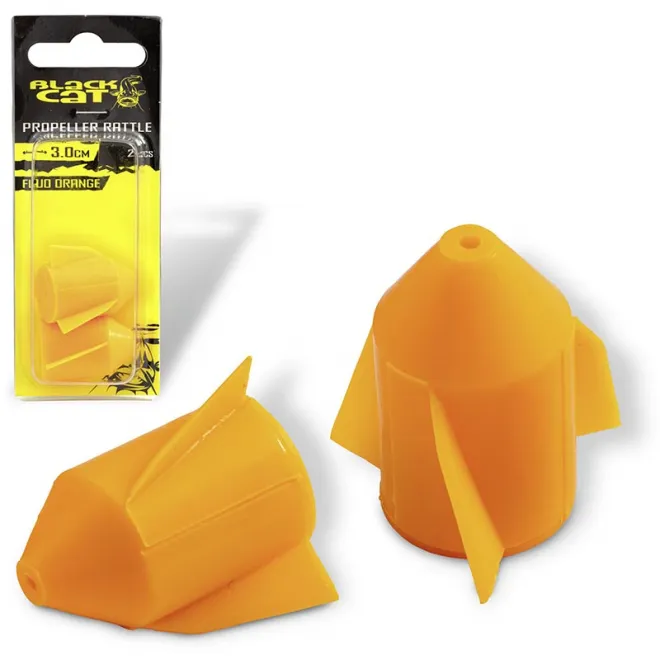 Black Cat Propeller-Rasseln 3,0 cm Fluo Orange